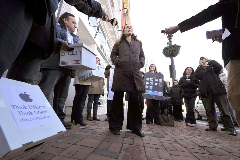 美国25万人签名抗议苹果血汗工厂