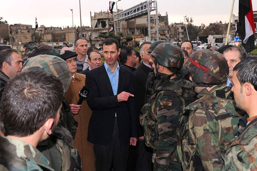 叙利亚总统阿萨德视察霍姆斯_图片频道_财新网