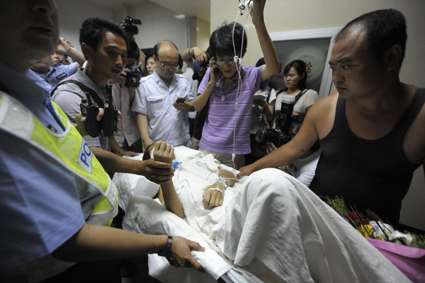 7月12日,杜传旺被送进重症监护室。 CFP_13岁