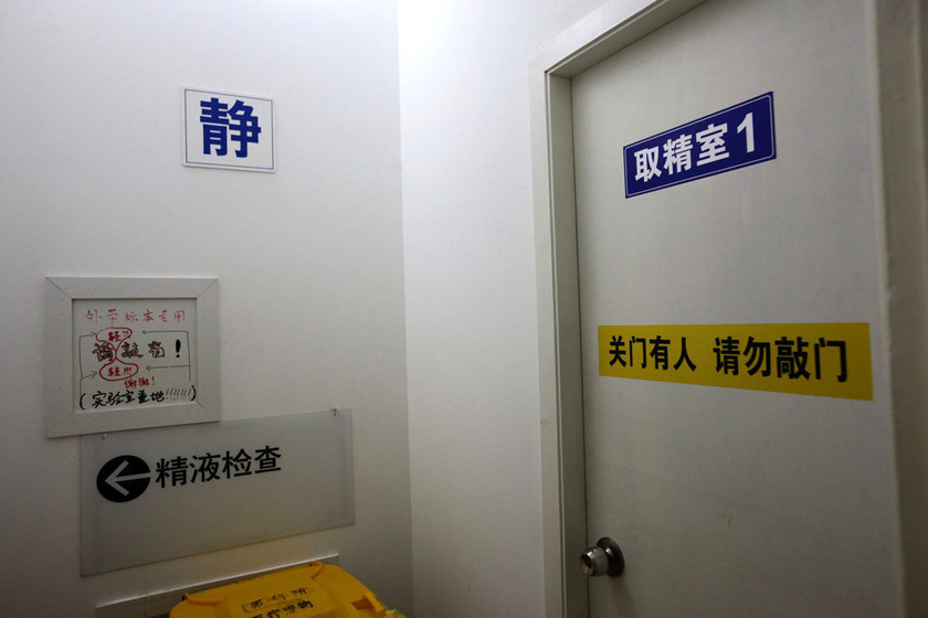 2012年2月9日,北京人类精子库,取精室布置的很温馨.