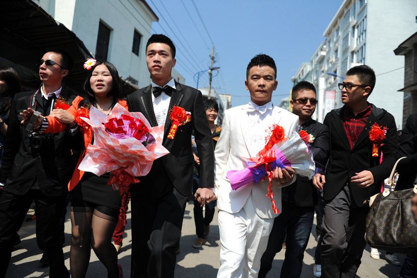 福建首对男同志公开结婚