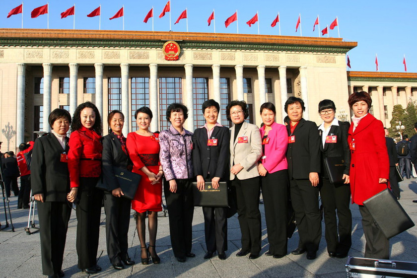 参加中共十八大的女性代表
