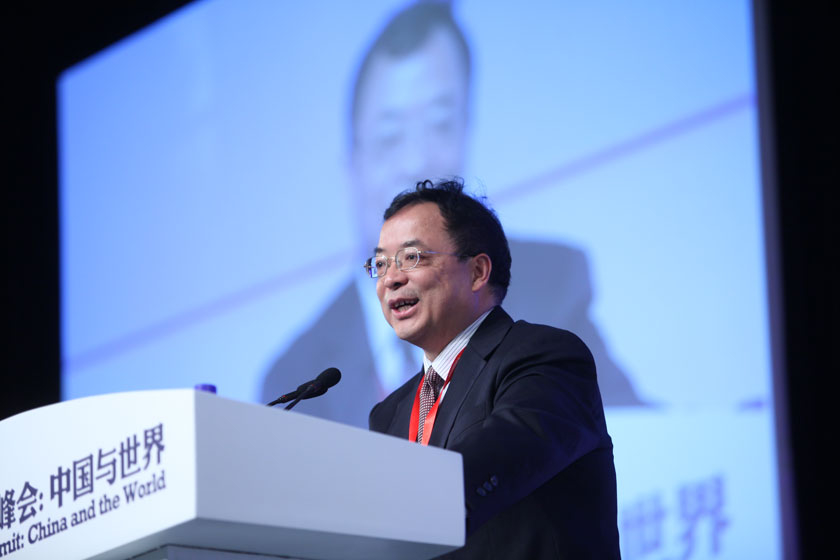 11月17日， 中国保险监督管理委员会副主席陈文辉讲话。     牛光/财新记者_议题：金融改革再破题