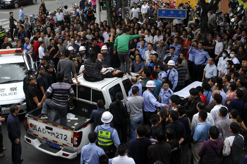 车上声称城管打人