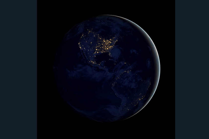 nasa公布迄今最清晰夜晚地球卫星画面