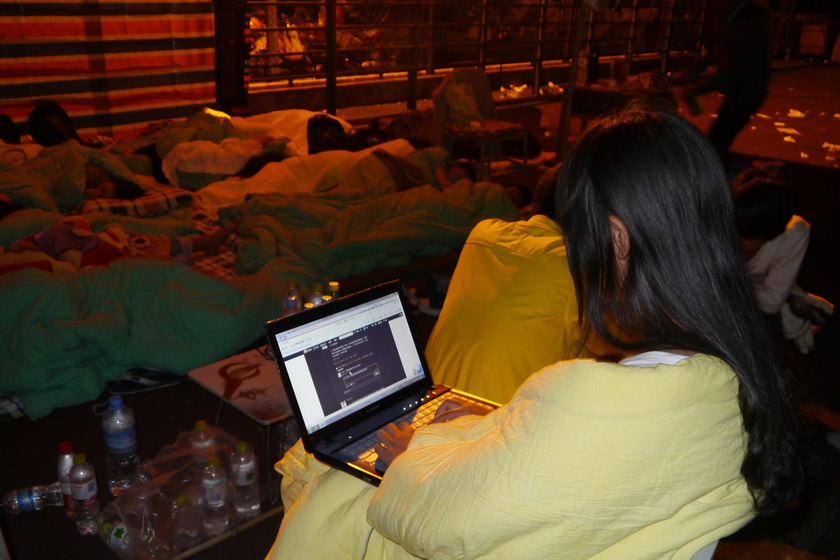 震后雅安第一夜