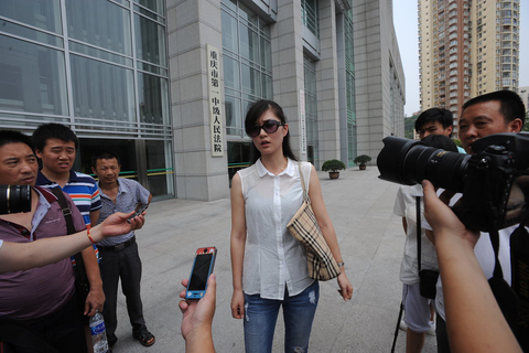 6月19日，宋雯雯在接受记者采访。   渝庆/CFP