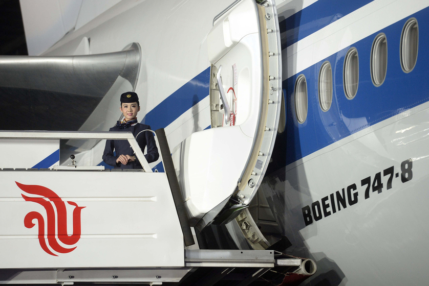 中国首架新一代波音747-8客机入列国航机队