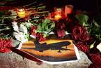 俄罗斯索契民众悼念图-154飞机遇难乘客   