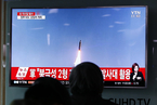 朝鲜今晨发射一枚弹道导弹 飞行约60公里