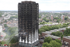 伦敦高楼大火已致17人死亡 灾后现场满目疮痍