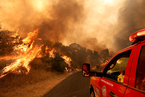 美国加州发生森林火灾 过火面积超过6000英亩