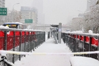 合肥大雪致多处BRT公交站台坍塌 1死多伤