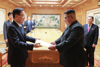 韩总统特使团抵达平壤 向金正恩转交韩总统书信
