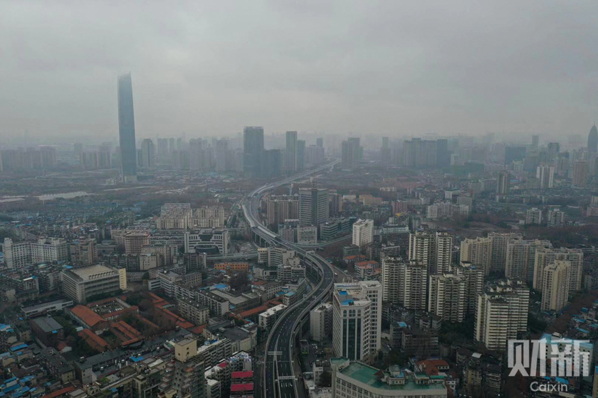 大年初二的空城武汉 马路空空荡荡街头鲜有人迹