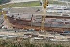 探访耗资10亿复建的泰坦尼克号 船体已基本建成