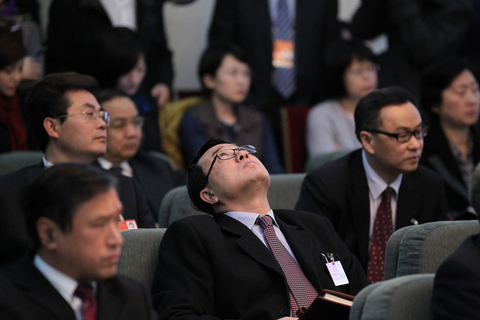 2011年3月6日，北京，两会期间，时任重庆市公安局局长王立军在人民大会堂出席会议。 CFP