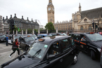 伦敦出租车司机集会抗议奥运交通管制