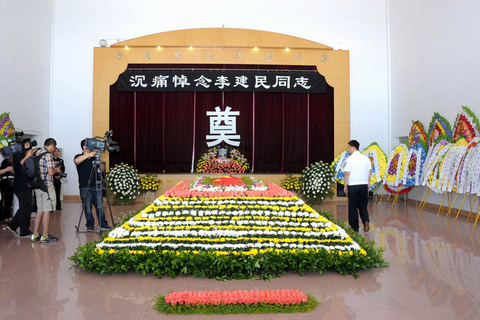 7月23日上午，北京密云县殡仪馆，追悼会现场。 王海欣/CFP