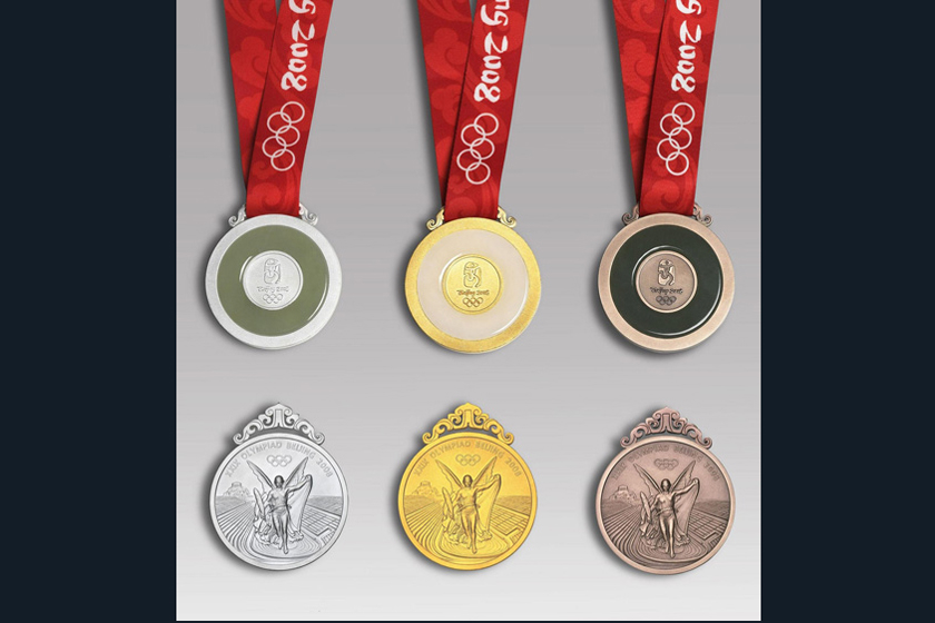 10 2008年北京奥运会，重量：7.05盎司，现价：11167美元。_外媒评历届奥运十大最具价值金牌