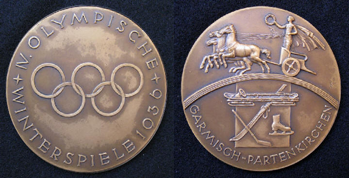 5.1936年加米施-帕滕基兴冬奥会，重量：11.4盎司，现价：18058美元。_外媒评历届奥运十大最具价值金牌
