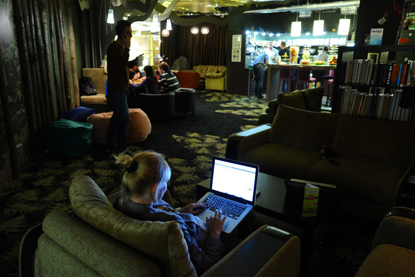 当地时间2012年10月2日，莫斯科，谷歌俄罗斯公司。   Krasilnikov Stanislav/东方IC_名企办公环境PK