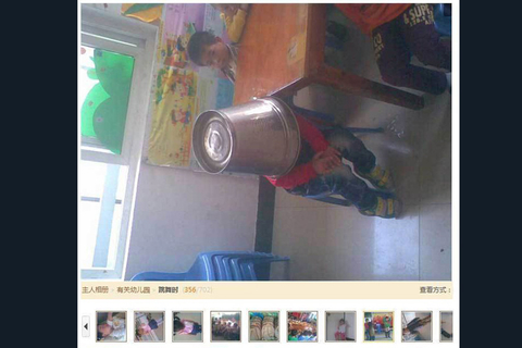 2012年10月24日，有网友发布图文微博爆料说，浙江温岭一幼儿园女教师虐待儿童，还拍了照。让人惊讶的是，这位无证上岗的“90后”教师称，此举“是为了闹着玩”，并且她的个人空间内还有大量虐童照片。当地教育局经过调查称，当事人系民办幼儿园“温岭蓝孔雀”小二班老师颜某，颜某在和一位家长聊天时提供了“手上有好玩的照片”，该家长转告了其他家长，一位家长在微博上给与了转发。目前，涉事幼儿园责令整改，涉事教师颜某则遭辞退。