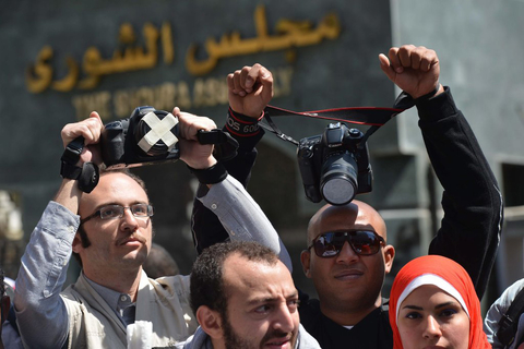 埃及摄影记者举行集会要求报道权