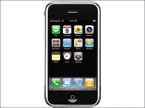 苹果第一代iPhone。_苹果iPhone进化史