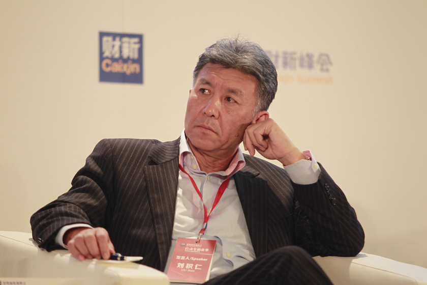 12月18日，北京，2013财新峰会，议题：破解资源与环境压力。东软集团董事长兼首席执行官刘积仁。 王攀/ 财新记者 _议题：破解资源与环境压力