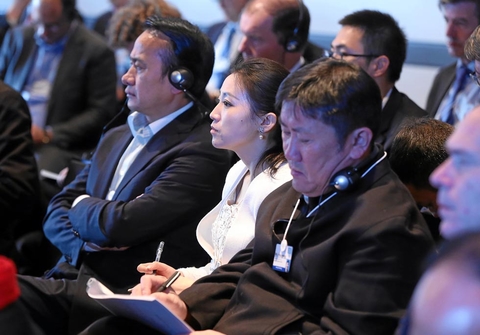 “中国前景展望”主题分论召开。 图片来自世界经济论坛年会