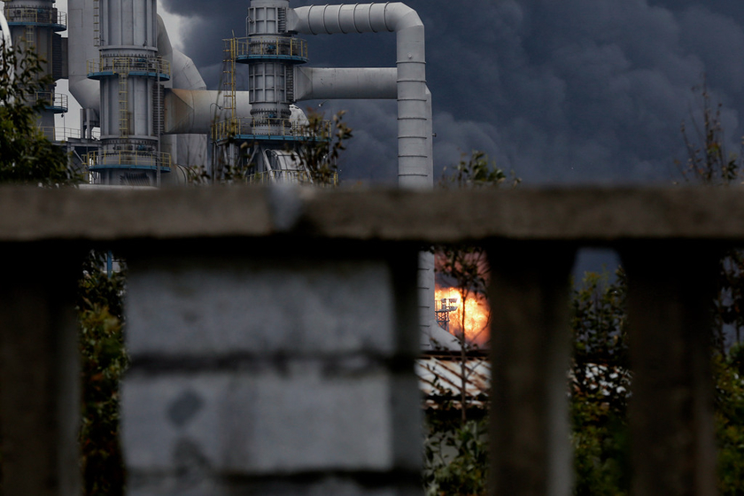 财新直击漳州古雷腾龙芳烃px工厂爆炸现场