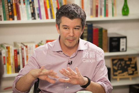 Uber创始人Travis Kalanick在北京接受财新专访。相关采访将于近期在《财新时间》视频节目中播出，并刊登于《财新周刊》。 王攀/财新记者