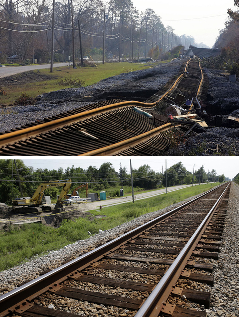 美国卡特里娜飓风十周年今昔对比