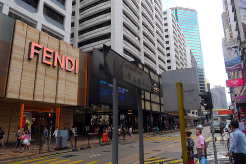 香港尖沙咀广东道,与往昔车水马龙相比颇显冷清. mayokyo/东方ic