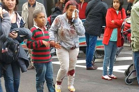 当地时间2016年3月22日，比利时布鲁塞尔的扎芬特姆机场发生两次爆炸，并造成数人死伤。 视觉中国