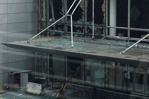 当地时间2016年3月22日，比利时布鲁塞尔的扎芬特姆机场发生两次爆炸，并造成数人死伤。 视觉中国