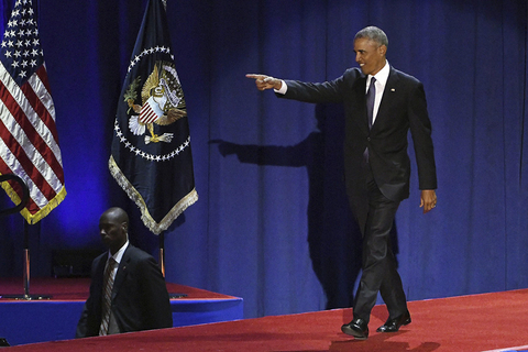 奥巴马发表告别演讲泪洒现场 8年总统生涯将结束